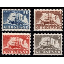 Gustav Holm. Komplet sæt. Postfrisk.